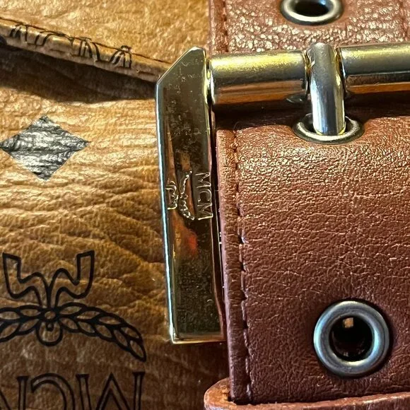 MCM Vintage Cognac Visetos Backpack + COA - Picture 4 of 16